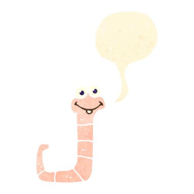 Retro karikatür çalışmaları ile konuşma balonu