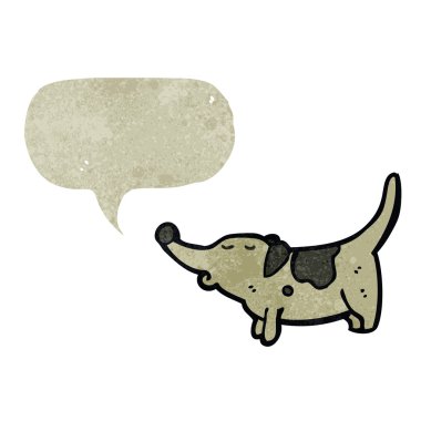 Retro karikatür köpek
