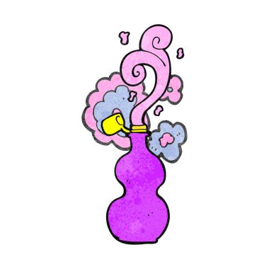 Retro çizgi film aşk iksiri