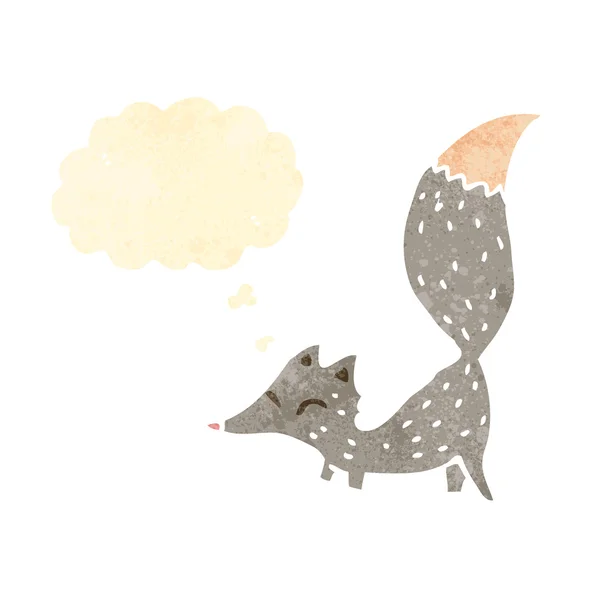 Ретро мультфильм милый волчонок — стоковый вектор