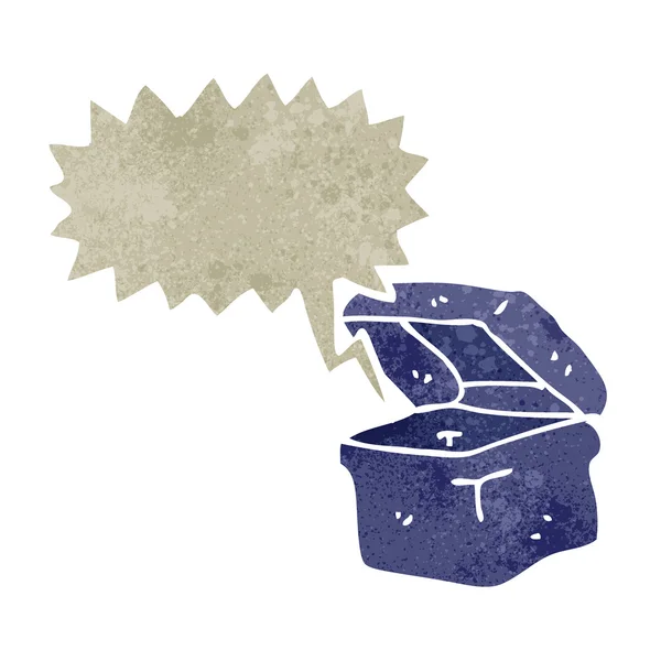 Znak lunchbox retro kreslený — Stockový vektor