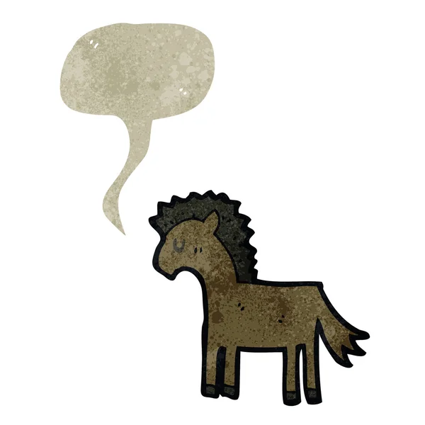 Retro tecknad häst — Stock vektor