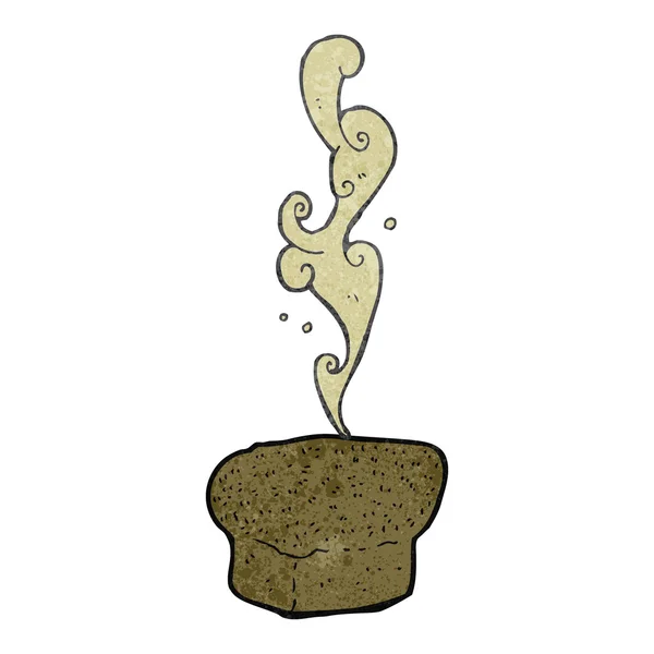 Retro tecknade färskt varmt bröd — Stock vektor