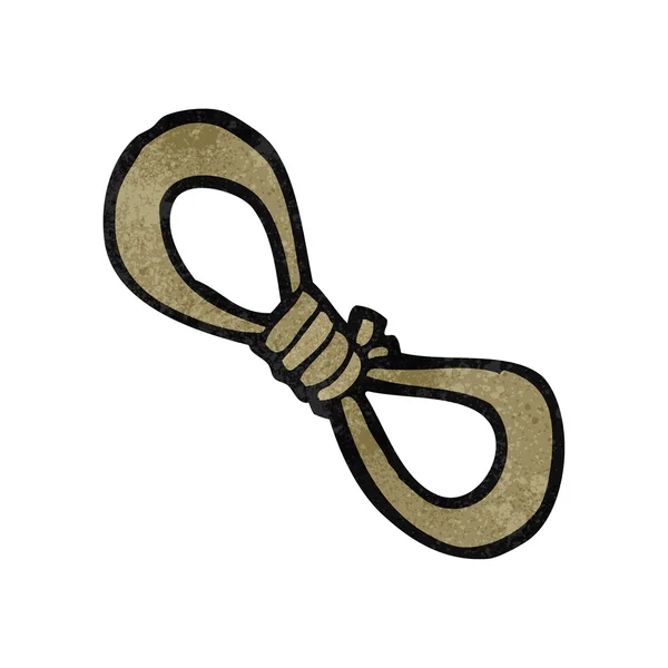 Retro kreslený lano — Stockový vektor