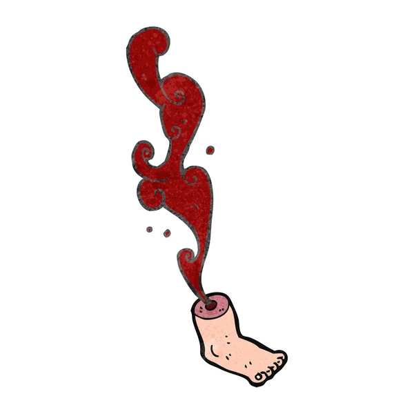 Retro kreslený hrubé uříznuté nohy — Stockový vektor