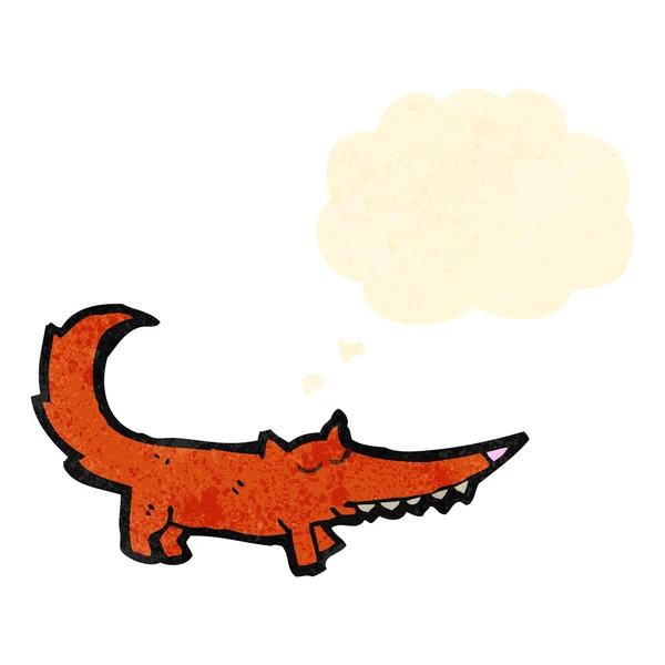 Retro tecknade fox — Stock vektor