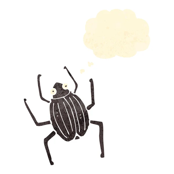 Retro cartoon giant beetle — Stock Vector