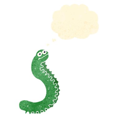 Retro karikatür tırtıl