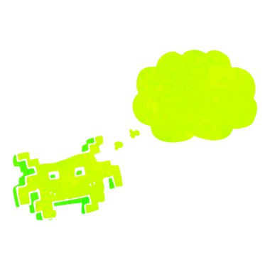 Retro karikatür arcade oyun sprite