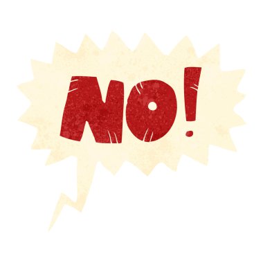 Retro cartoon hiçbir not