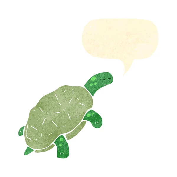 Ρετρό γελοιογραφία χελώνα — Διανυσματικό Αρχείο