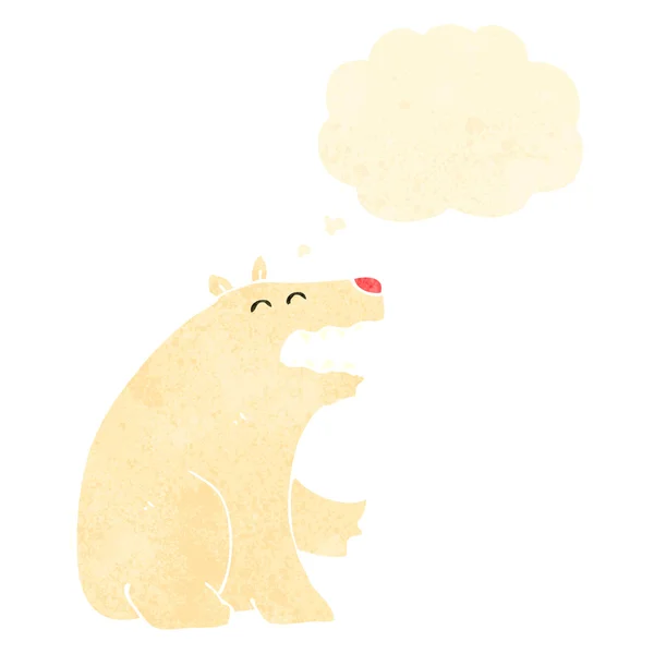 Retro karikatür kutup ayısı — Stok Vektör