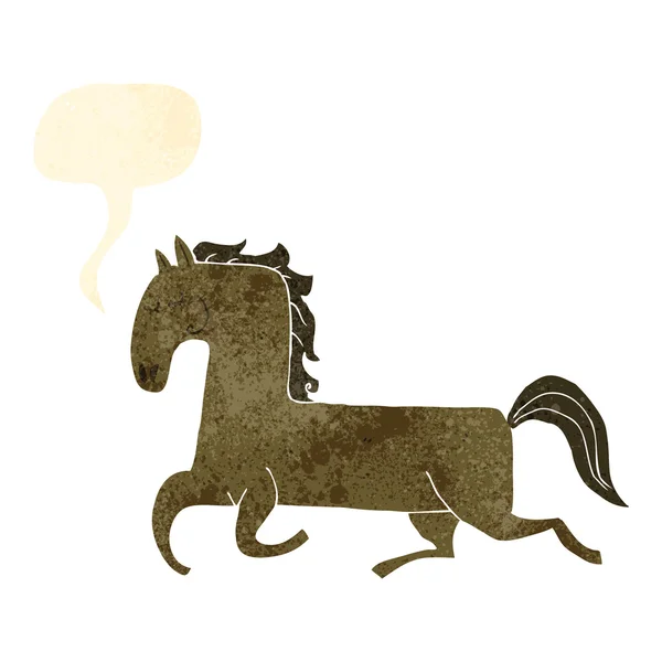 Retro tecknad häst — Stock vektor