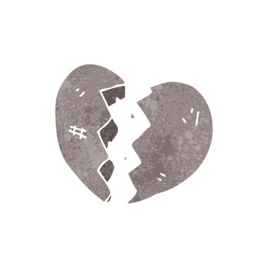 taştan kalp retro çizgi film