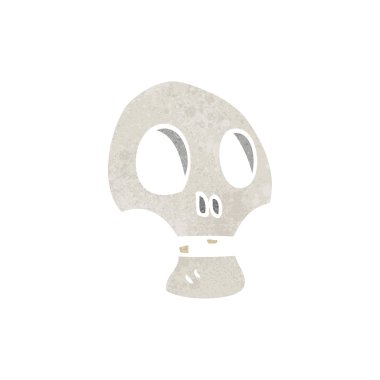 Retro karikatür skull simgesi
