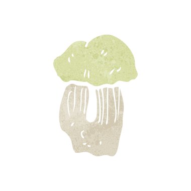 Retro karikatür mantar