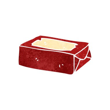 Retro karikatür çikolata