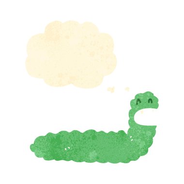 Retro karikatür tırtıl