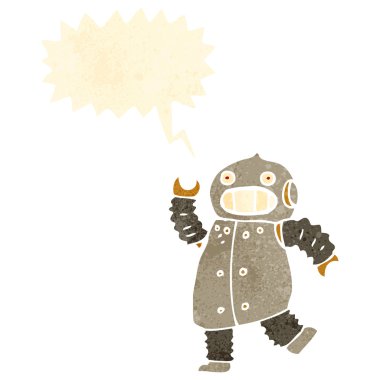 Retro Cartoon Robot