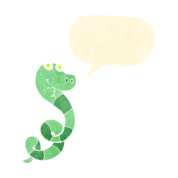 Retro karikatür yılan — Stok Vektör