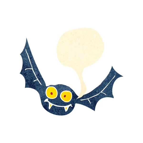 Murciélago vampiro de dibujos animados retro — Archivo Imágenes Vectoriales