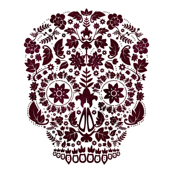 Día del diseño del cráneo muerto — Vector de stock