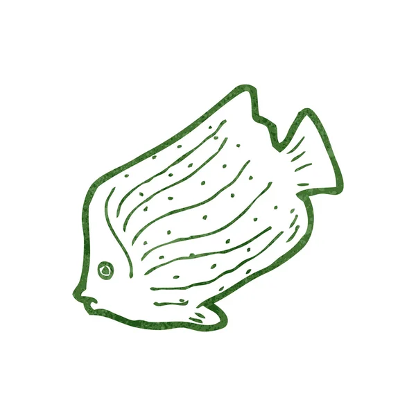 Retro tecknade fisk — Stock vektor