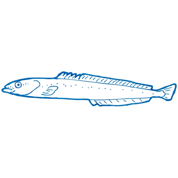 Ikan kartun retro — Stok Ilustrasi Ikan kartun retro - Stok Vektor