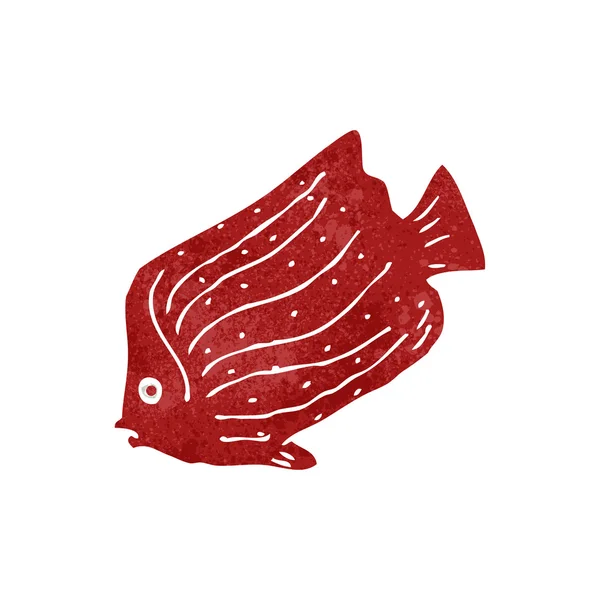 레트로 만화 물고기 — 스톡 벡터