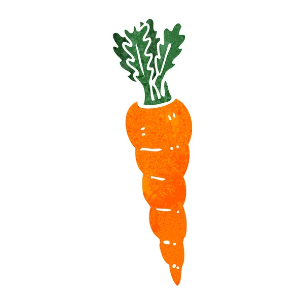 Retro cartoon carrot — Stock Vector