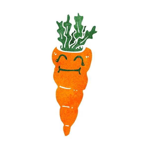 Retro cartoon wortel — Stockvector