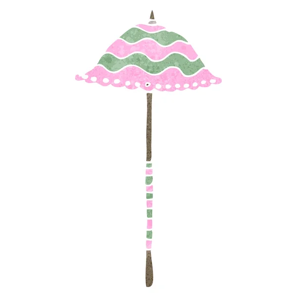 Parasol dessin animé rétro — Image vectorielle