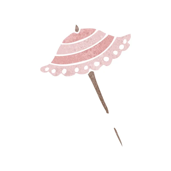 Retro cartoon parasol — Stockvector