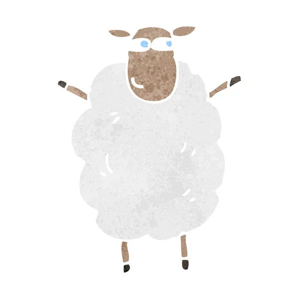 Retro tecknade fåren — Stock vektor
