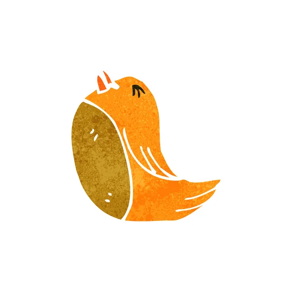 Pájaro de dibujos animados retro — Vector de stock