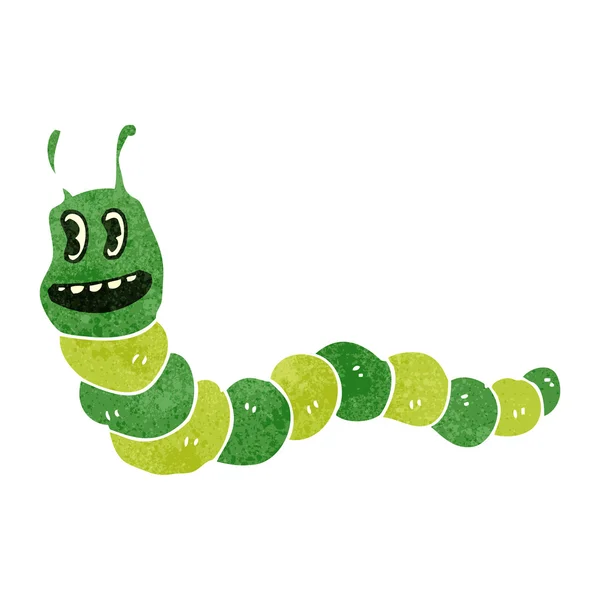 Retro cartoon caterpillar — Stockvector