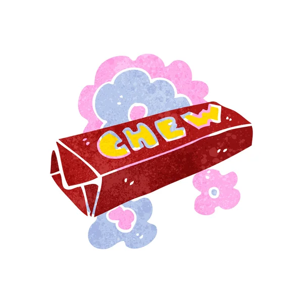 Retro cartoon candy chew bar — Stock Vector