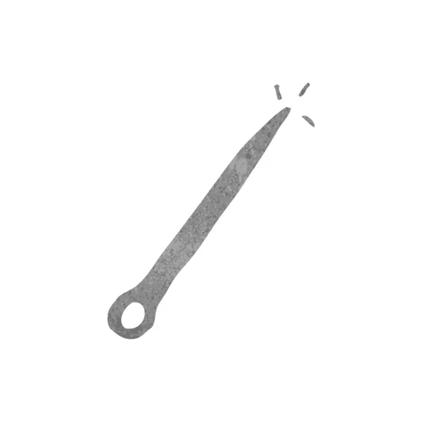 Retro cartoon needle and thread — Stock Vector