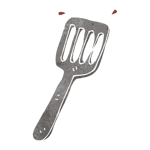 Kartun retro spatula - Stok Vektor