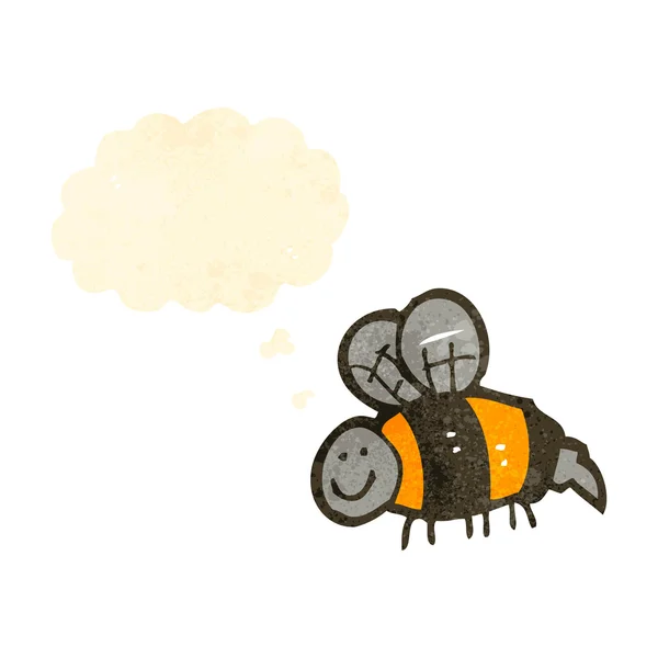 孩子的画一只蜜蜂 — 图库矢量图片