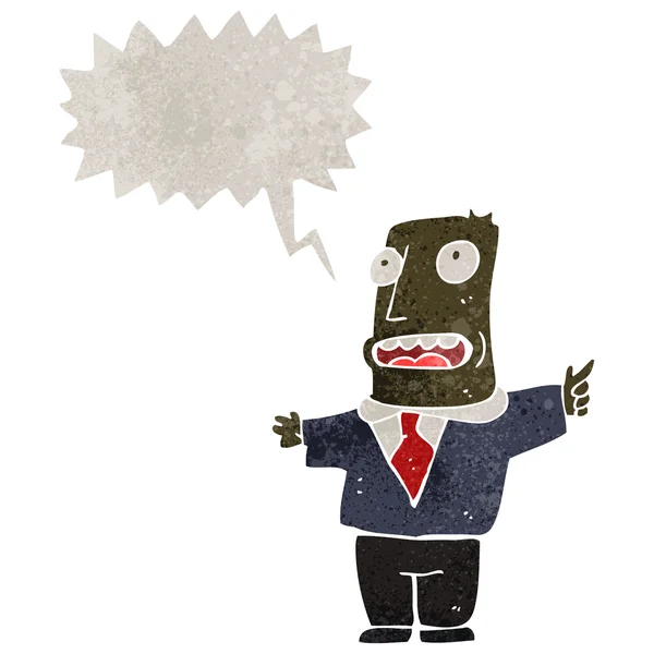Retro karikatura stresový podnikatel — Stockový vektor