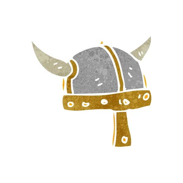 Casco de dibujos animados retro — Vector de stock