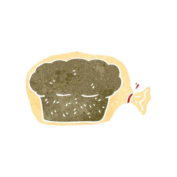 Ретро мультяшный хлеб в мешке — стоковый вектор