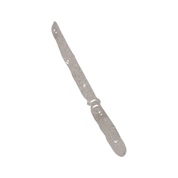 Cuchillo de dibujos animados retro — Vector de stock