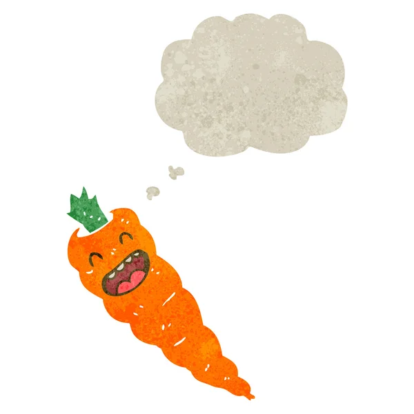 Retro cartoon carrot — Stock Vector