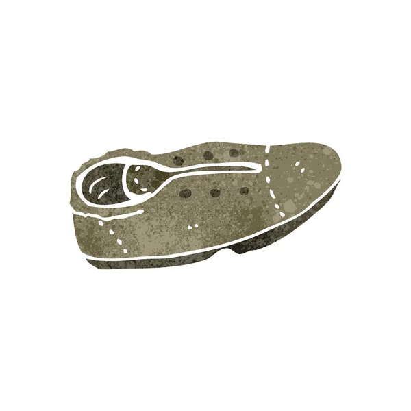 Retro kreslený stará bota — Stock vektor