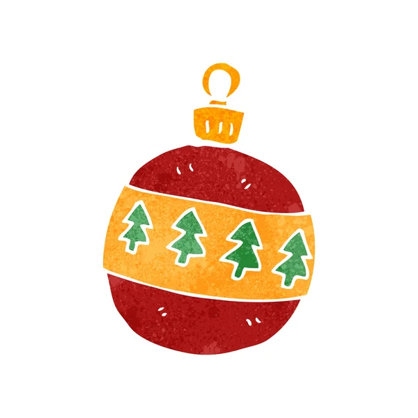 Retro tecknad jul dekoration — Stock vektor