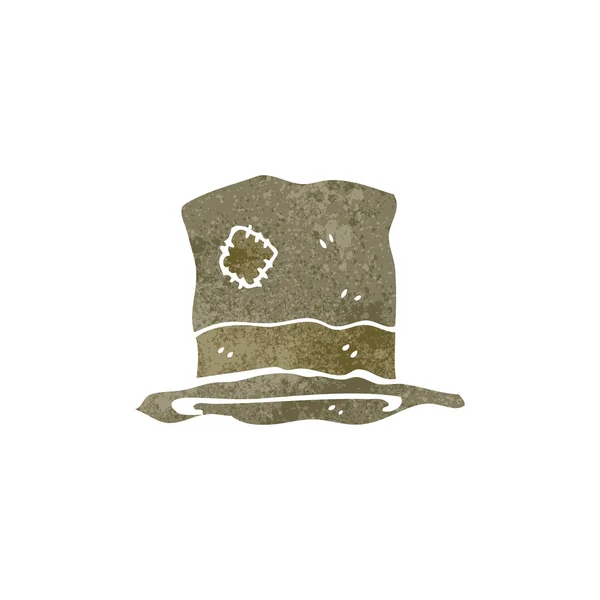 Retro gamla hatt cartoon — Stock vektor