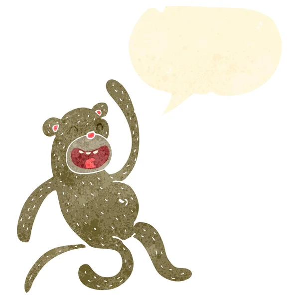 Retro kreskówka małpa — Wektor stockowy
