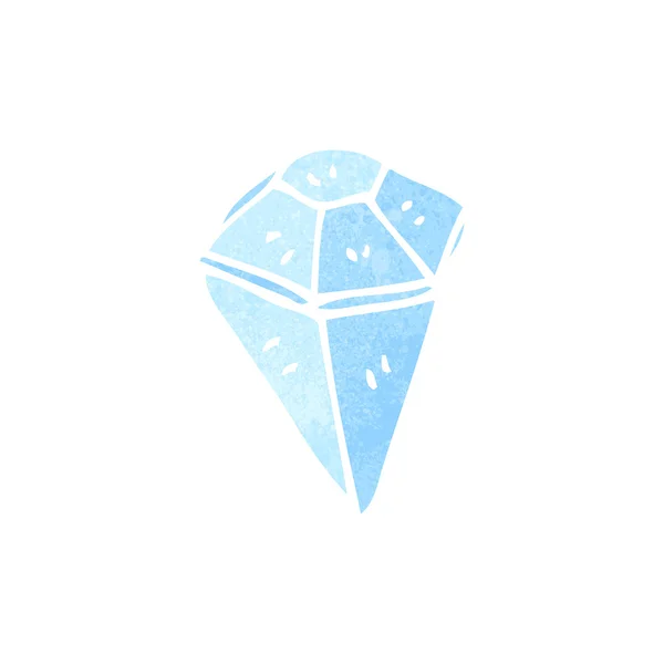 Retro cartoon diamant — Stockvector
